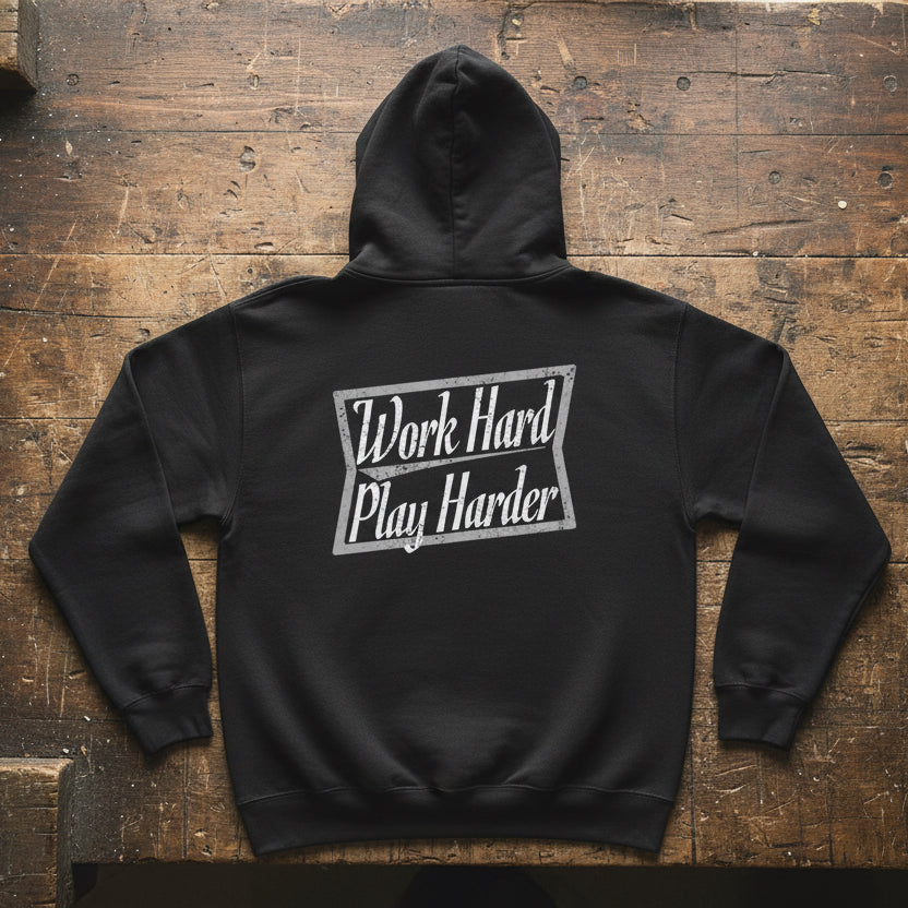 Work Hard Play Harder - Fleece Hoodie