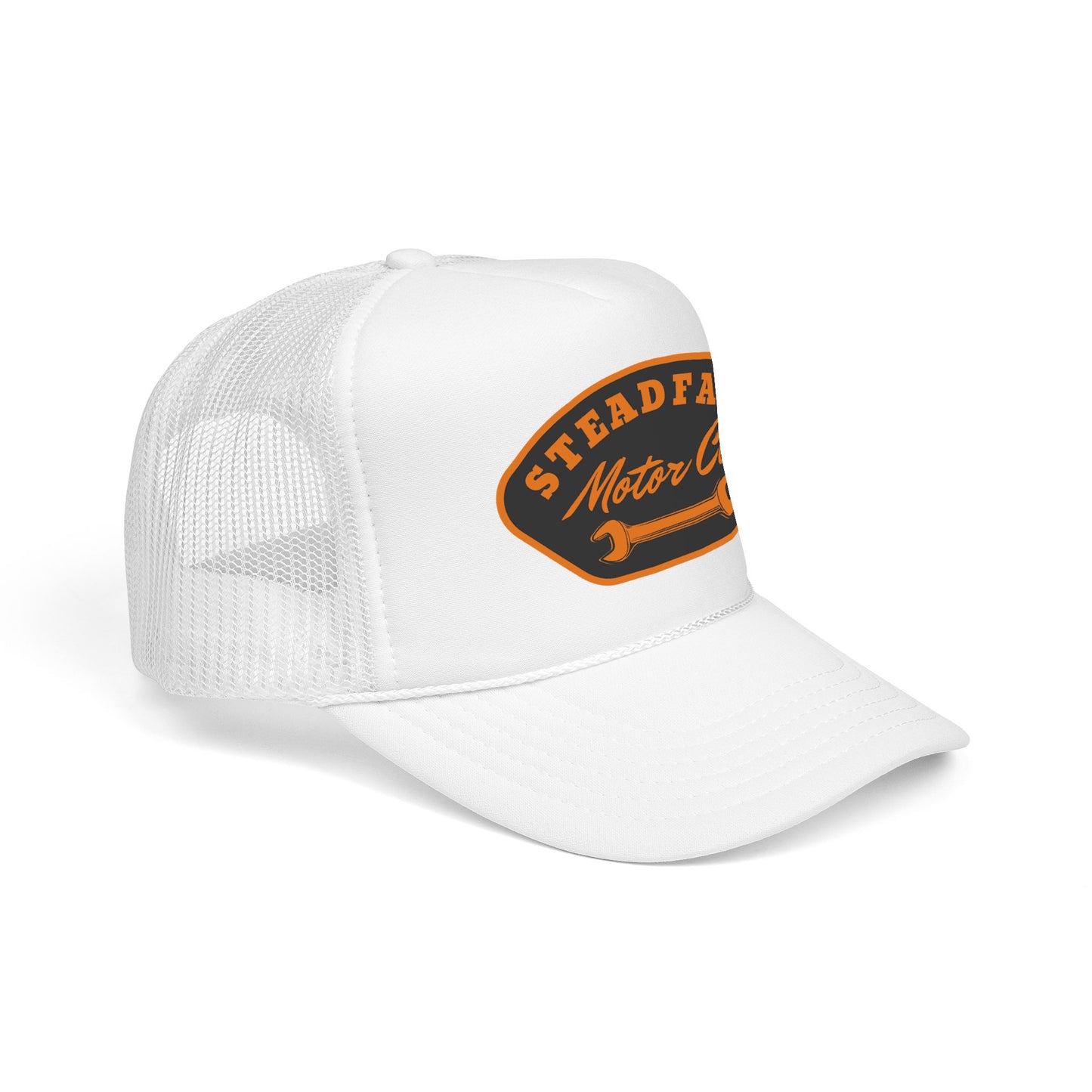 Steadfast Motor Co. Trucker Hat – Vintage Wrench Logo Foam Cap