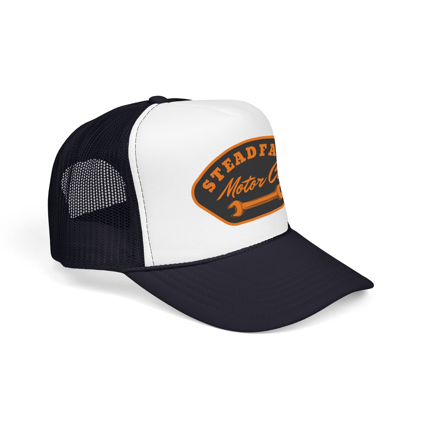 Steadfast Motor Co. Trucker Hat – Vintage Wrench Logo Foam Cap