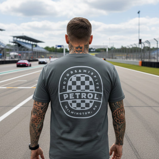 Petrol Motorsports Checkered Logo T-Shirt