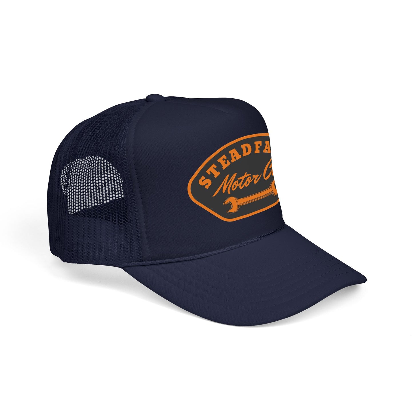 Steadfast Motor Co. Trucker Hat – Vintage Wrench Logo Foam Cap