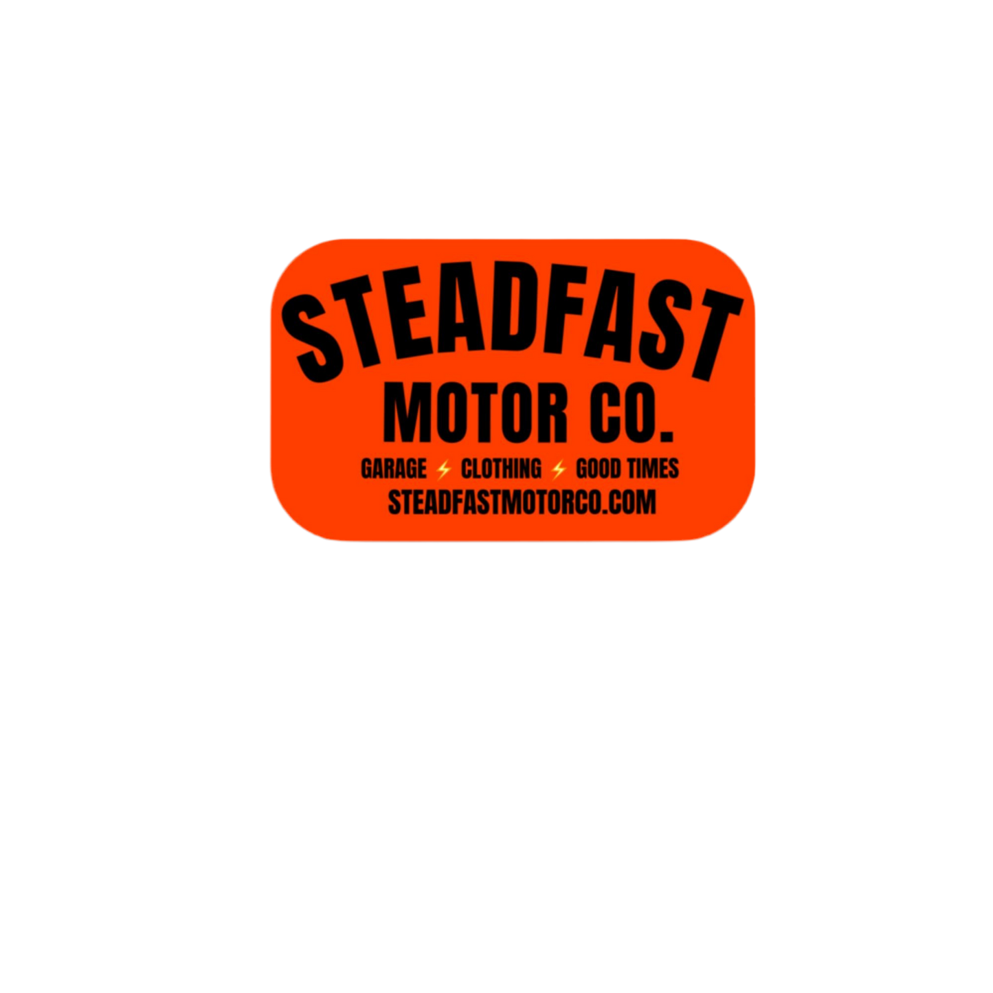 ORANGE STEADFAST STICKER