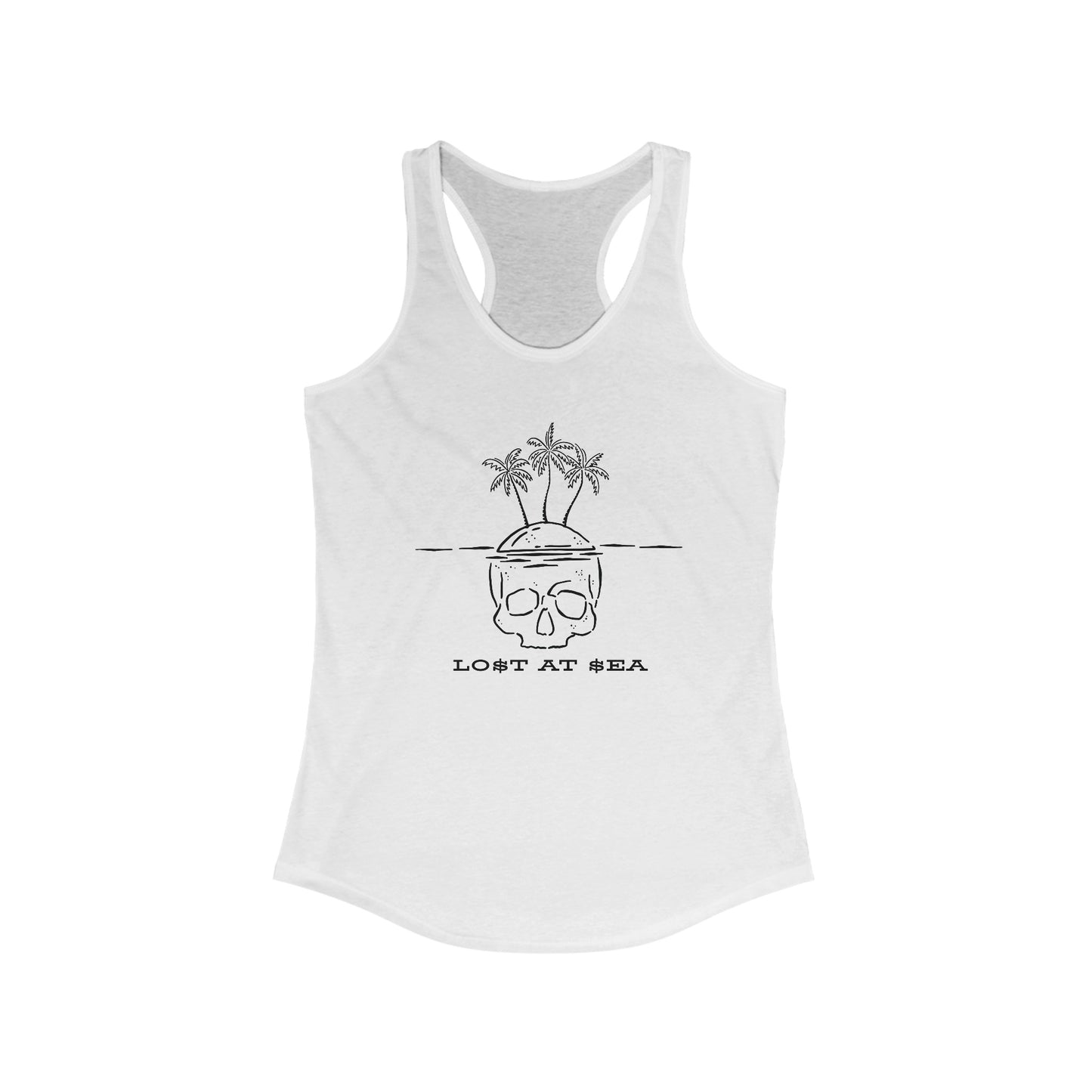 LO$T AT $EA - Women's Racerback Tank