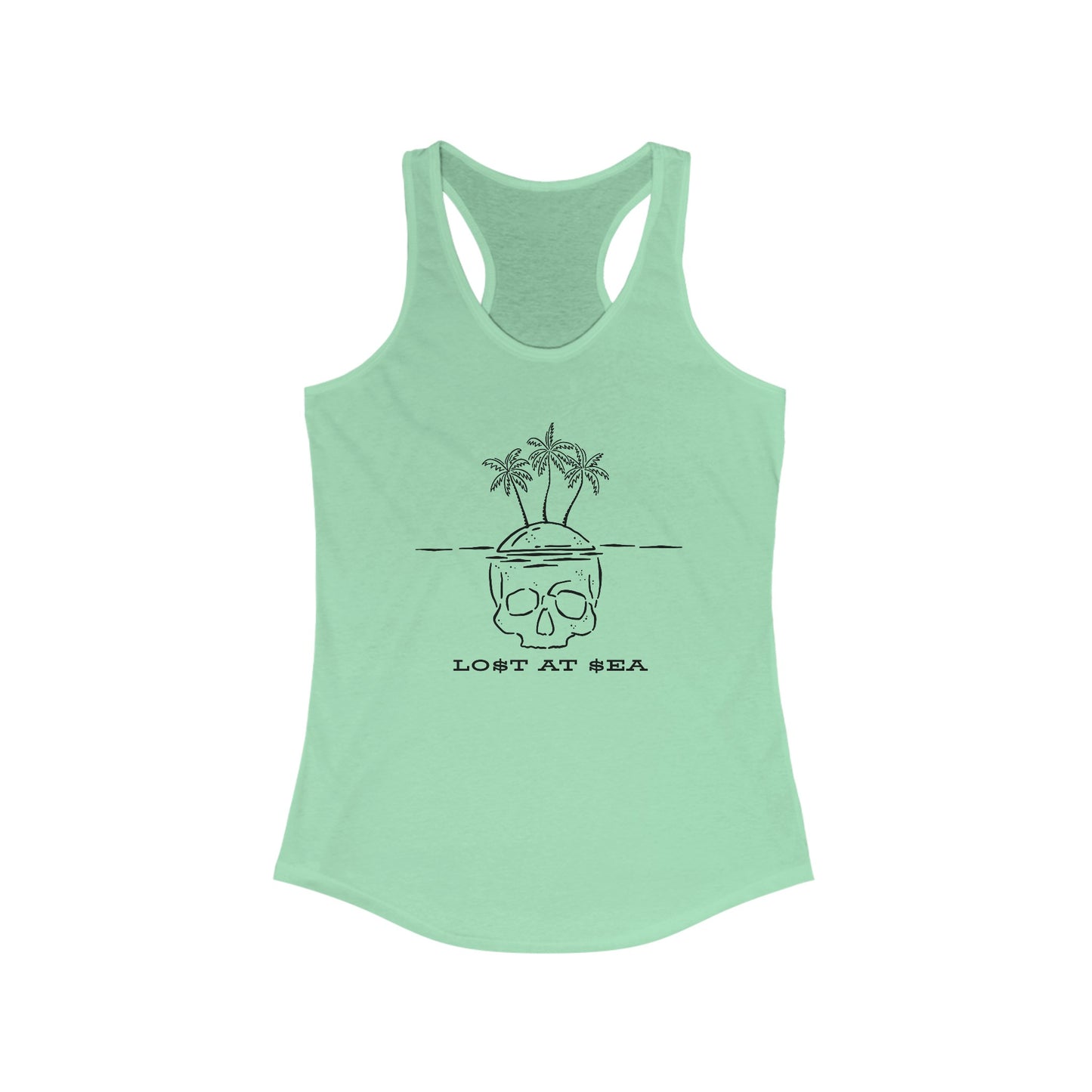 LO$T AT $EA - Women's Racerback Tank