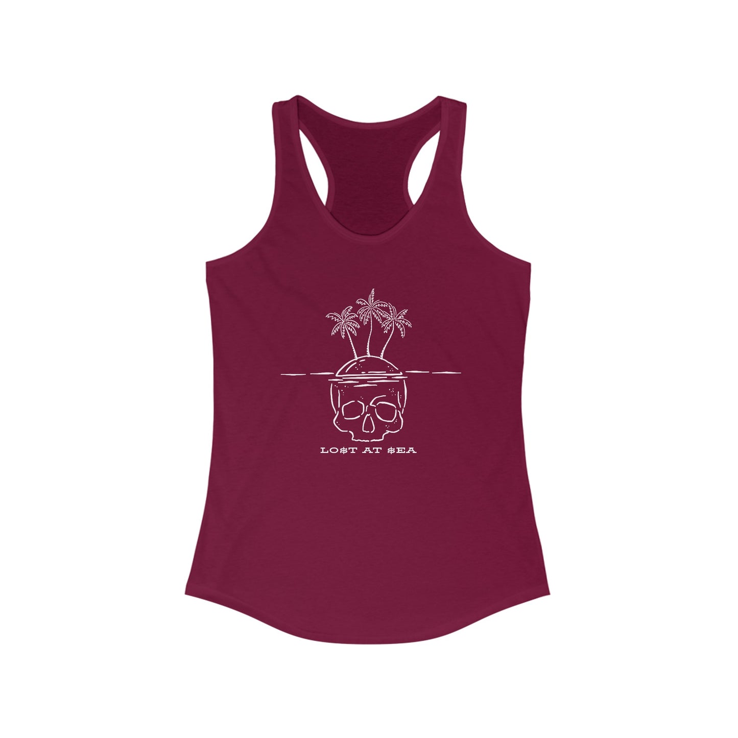 LO$T AT $EA - Women's Racerback Tank