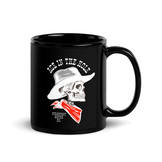 Ace in the Hole Black Glossy Mug