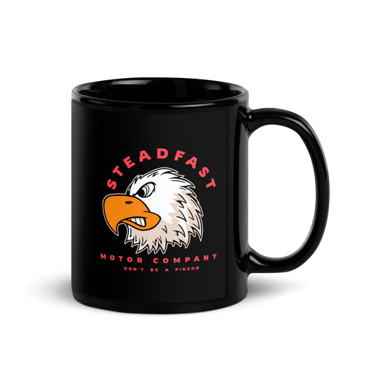 Don’t be a Pigeon Black Glossy Mug